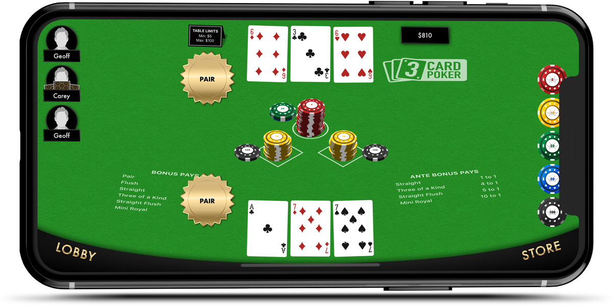 3 card poker app for ipad